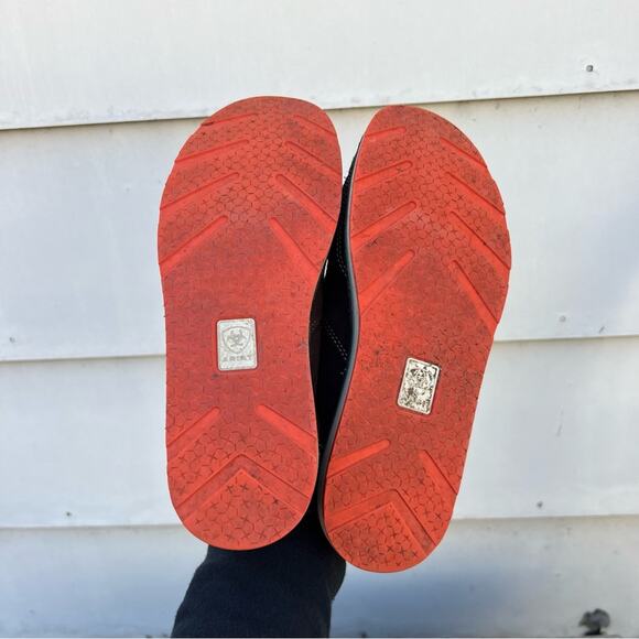 Ariat Cruisers Chocolate Boho Aztec Saddle Blanket Sunset Stripe Shoes 7B - Picture 6 of 7